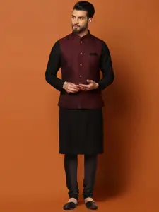 KISAH Mandarin Collar Kurta With Churidar