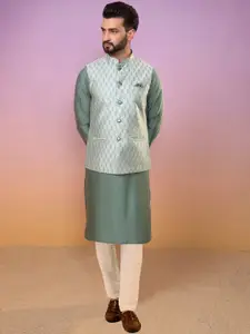 KISAH Mandarin Collar Kurta With Churidar