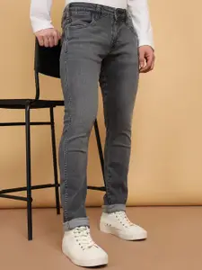 Wrangler Men Vegas Skinny Fit Low-Rise Heavy Fade Stretchable Jeans