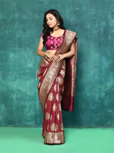 elora Woven Design Zari Banarasi Saree