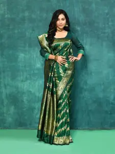 elora Ethnic Motifs Woven Design Zari Banarasi Saree