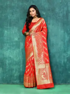 elora Woven Design Zari Banarasi Saree