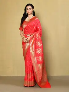 elora Woven Design Zari Banarasi Saree