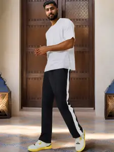 Styli Men Straight Fit Pintuck Detail Terry Jogger