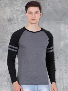 fanideaz Colourblocked Drop-Shoulder Sleeves T-shirt