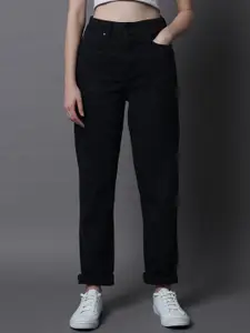 High Star Women Dad Fit Mid-Rise Clean Look Stretchable Jeans