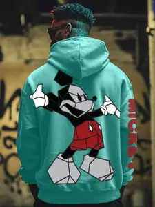 VEIRDO Disney Graphic Printed Hooded Pullover