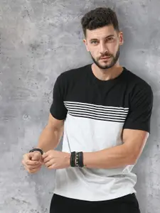 fanideaz Striped Round Neck T-shirt