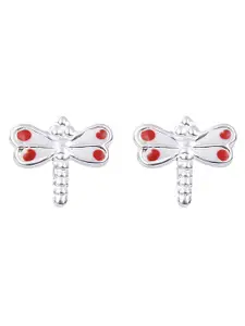 Abhooshan Girls 92.5 Sterling Silver Contemporary Studs Earrings