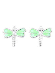 Abhooshan Girls 92.5 Sterling Silver Contemporary Studs Earrings