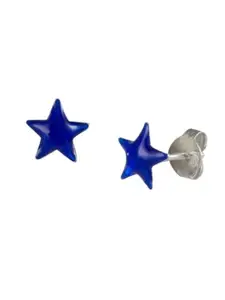 Abhooshan Girls 92.5 Sterling Silver Contemporary Studs Earrings