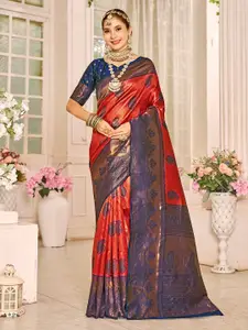 Anouk Woven Design Zari Kanjeevaram Saree