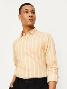 max Striped Opaque Regular Fit Cotton Casual Shirt