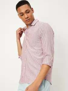 max Striped Opaque Pure Cotton Casual Shirt