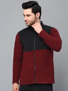 Rigo Colourblocked Mock Collar Sporty Jacket