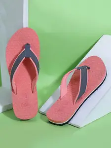 DOCTOR EXTRA SOFT Women Textured Bounce Back Technology Non-Slip Thong Flip-Flops