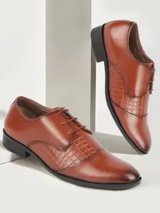 FAUSTO Men Textured Formal Derbys