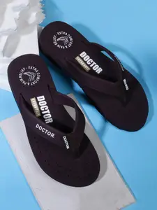 DOCTOR EXTRA SOFT Women Orthopedic Printed Rubber Thong Flip-Flops