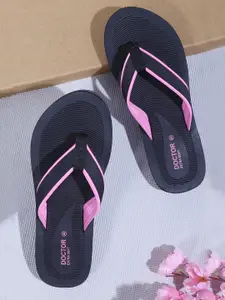 DOCTOR EXTRA SOFT Women Textured Bounce Back Technology Anti-Skid Thong Flip-Flops