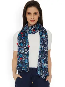 Chumbak Blue Printed Scarf