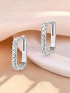 Jewels Galaxy Contemporary Hoop Earrings