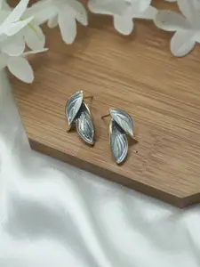 ISHKAARA Contemporary Leaf Studs Earrings
