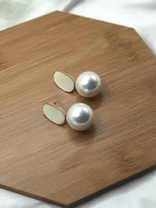 ISHKAARA Gold Plated Pearl Drop Earrings
