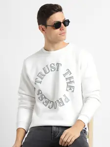Dennis Lingo Typography Printed Pullover Sweatshirt
