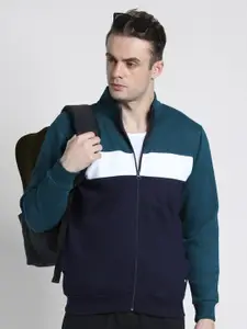Dennis Lingo Mandarin Collar Front-Open Sweatshirt