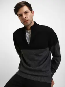 Dennis Lingo Colourblocked Acrylic Pullover Sweater
