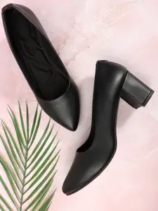 Denill Pointed Toe Block Pumps