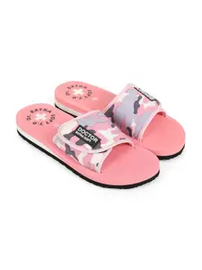 DOCTOR EXTRA SOFT Women Camouflage Printed Orthopedic Non Slip Rubber Sliders