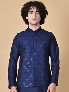 MAAHI FABS Embroidered Nehru Jacket