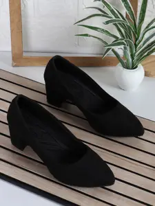 Denill Pointed Toe Block Heel Pumps