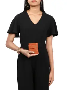 Hidesign Women Textured Leather Three Fold Wallet