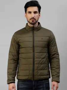 Royal Enfield Stand Collar Quilted Reversible Jacket With Zip Detail