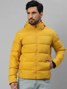 Royal Enfield Hooded Quilted Jacket With Zip Detail