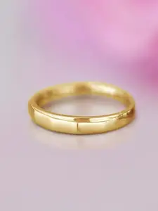 Zavya Men 925 Pure Sterling Silver Gold Plated Band Finger Ring