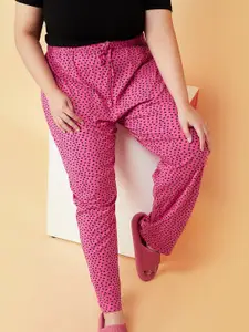 max Women Geometric Printed Pure Cotton Lounge Pants