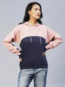 Rigo Colourblocked Hooded Fleece Sweatshirt