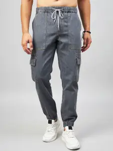 STUDIO NEXX Clean Look Mid-Rise Jogger Acid Wash Jeans