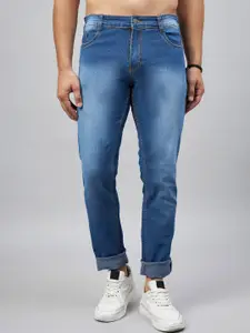 STUDIO NEXX Men Slim Fit Mid-Rise Heavy Fade Cotton Stretchable Jeans