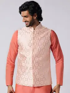 KISAH Embellished Mandarin Collar Nehru Jacket