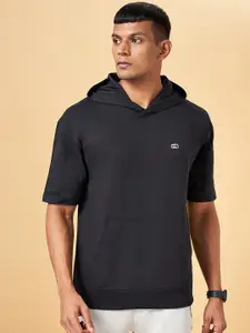 Ajile by Pantaloons Hooded Neck Short Sleeve Slim Fit Pullover Sweatshirts