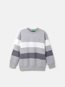 United Colors of Benetton Boys Striped Pullover Sweatshirt