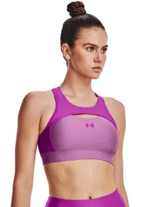 UNDER ARMOUR Lightly Padded Non-Wired Medium Coverage Crossback Mid Harness Training Bra