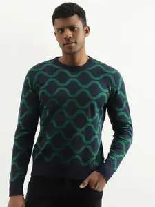 United Colors of Benetton Abstract Printed Cotton Pullover