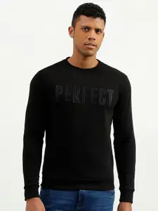 United Colors of Benetton Typography Printed Pullover Sweatshirt
