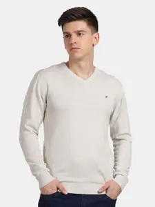 t-base V-Neck Cotton Pullover Sweater