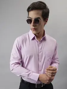 English Navy Standard Slim Fit Easy Iron Formal Shirt